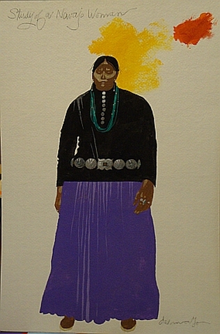 Study for Navajo Woman   18x12