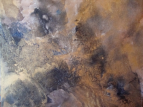 Bronze Abstract 42x54 