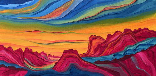 Evening Colors 15 X 30