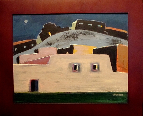 Pueblo Nocturne  11x14