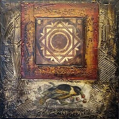 Picking Berries at San Marco  20x20