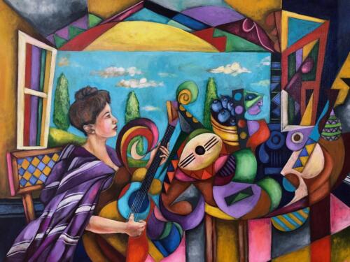 Composer in the Attic No2  36x48  12834 