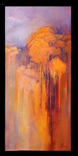 Tall Golden Trees  30x14